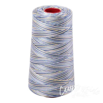 Mako Cotton Embroidery Thread 12wt 1931yd Variegated Lemon Blueberry