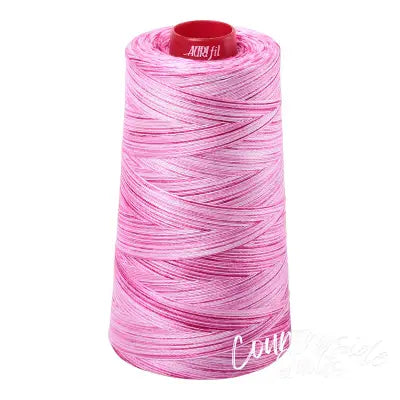 Mako Cotton Embroidery Thread 12wt 1931yd Variegated Pink Taffy