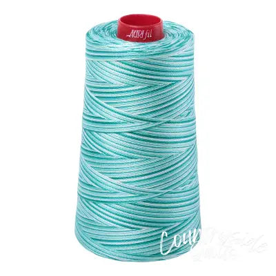 Mako Cotton Embroidery Thread 12wt 1931yd Variegated Turquoise Foam