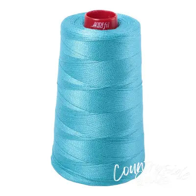 Mako Cotton Embroidery Thread 12wt 1931yds Bright Turquoise