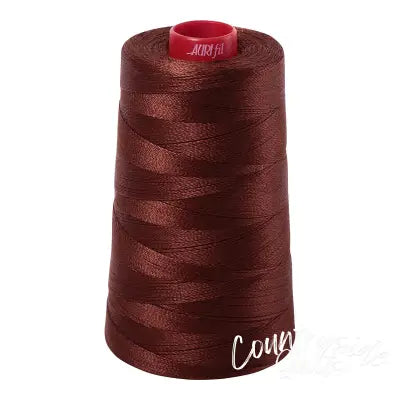 Mako Cotton Embroidery Thread 12wt 1931yds Chocolate