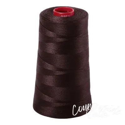 Mako Cotton Embroidery Thread 12wt 1931yds Dark Brown