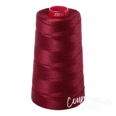 Mako Cotton Embroidery Thread 12wt 1931yds Dark Carmine Red
