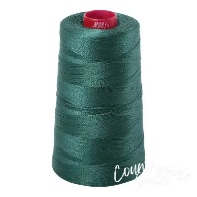 Mako Cotton Embroidery Thread 12wt 1931yds Turf Green