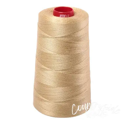 Mako Cotton Embroidery Thread 12wt 1931yds Very Light Brass