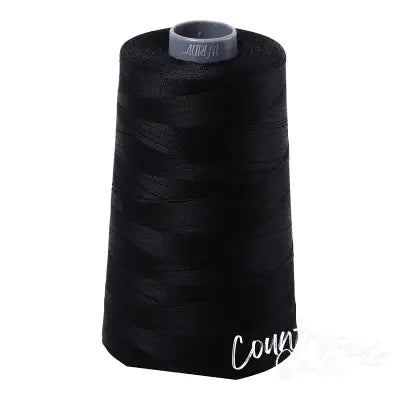 Mako Cotton Embroidery Thread 28wt 3609yds Black
