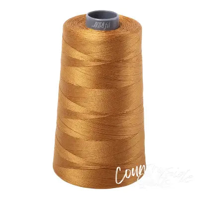 Mako Cotton Embroidery Thread 28wt 3609yds Brass
