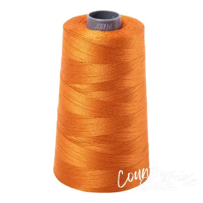 Mako Cotton Embroidery Thread 28wt 3609yds Bright Orange