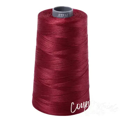 Mako Cotton Embroidery Thread 28wt 3609yds Dark Carmine Red