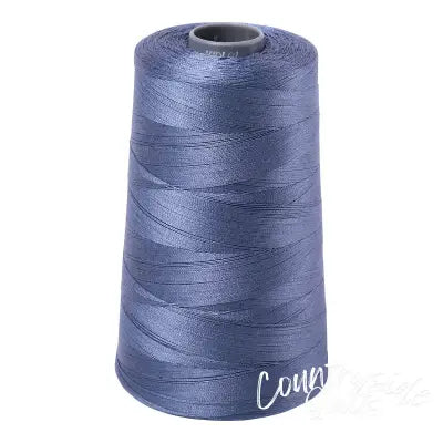 Mako Cotton Embroidery Thread 28wt 3609yds Dark Grey Blue