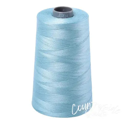 Mako Cotton Embroidery Thread 28wt 3609yds Light Grey Turquoise