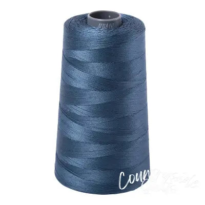 Mako Cotton Embroidery Thread 28wt 3609yds Medium Blue Grey