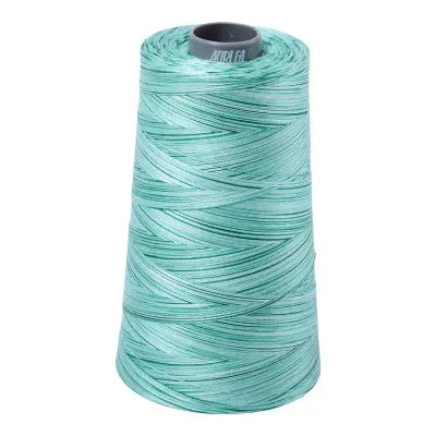Mako Cotton Embroidery Thread 28wt 3609yds Variegated Crème de Menthe