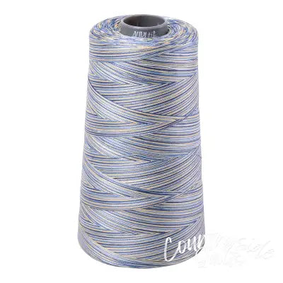 Mako Cotton Embroidery Thread 28wt 3609yds Variegated Lemon Blueberry