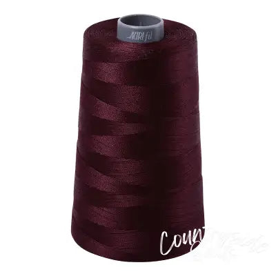 Mako Cotton Embroidery Thread 28wt 3609yds Very Dark Brown