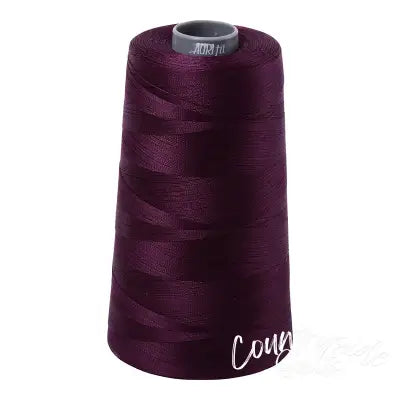 Mako Cotton Embroidery Thread 28wt 3609yds Very Dark Eggplant