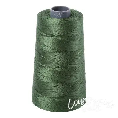 Mako Cotton Embroidery Thread 28wt 3609yds Very Dark Grass Green