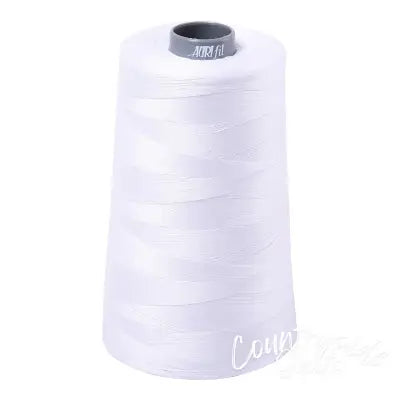 Mako Cotton Embroidery Thread 28wt 3609yds White