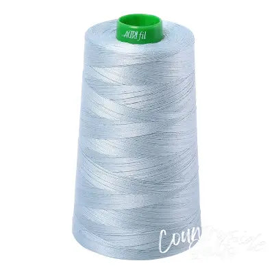 Mako Cotton Embroidery Thread 40wt 5140yds Bright Grey Blue