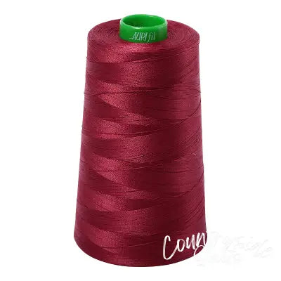 Mako Cotton Embroidery Thread 40wt 5140yds Dark Carmine Red