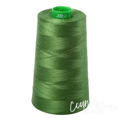 Mako Cotton Embroidery Thread 40wt 5140yds Dark Grass Green