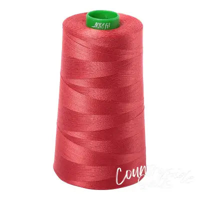 Mako Cotton Embroidery Thread 40wt 5140yds Dark Red Orange