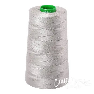 Mako Cotton Embroidery Thread 40wt 5140yds Light Grey