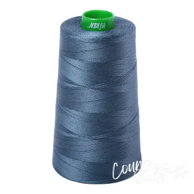 Mako Cotton Embroidery Thread 40wt 5140yds Medium Blue Grey