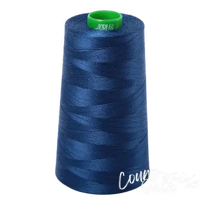 Mako Cotton Embroidery Thread 40wt 5140yds Medium Delft Blue