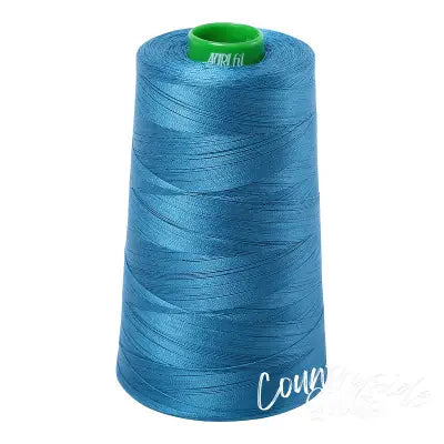 Mako Cotton Embroidery Thread 40wt 5140yds Medium Teal