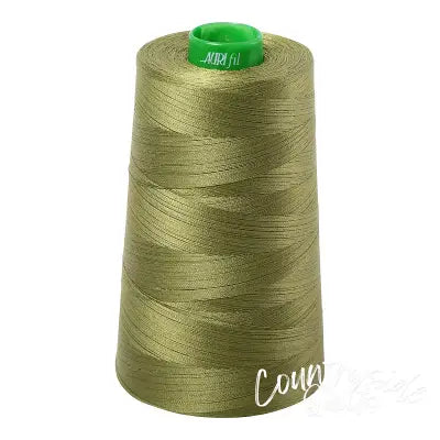 Mako Cotton Embroidery Thread 40wt 5140yds Olive Green