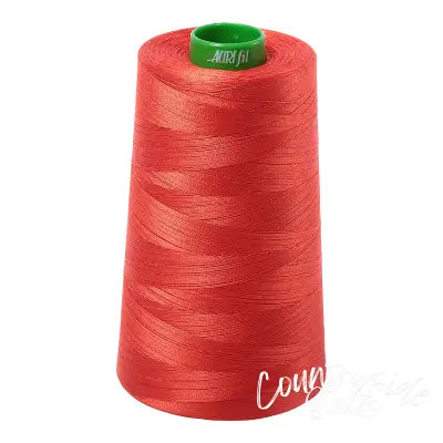 Mako Cotton Embroidery Thread 40wt 5140yds Red Orange