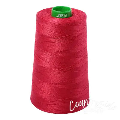 Mako Cotton Embroidery Thread 40wt 5140yds Red