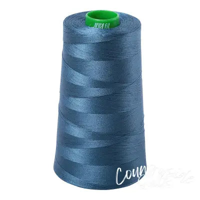 Mako Cotton Embroidery Thread 40wt 5140yds Smoke Blue