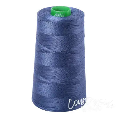 Mako Cotton Embroidery Thread 40wt 5140yds Steel Blue