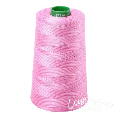 Mako Cotton Embroidery Thread 40wt 5140yds Variegated Bubblegum