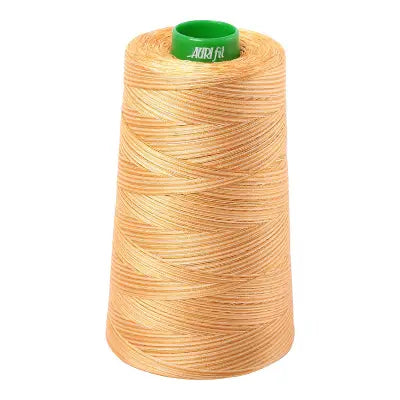Mako Cotton Embroidery Thread 40wt 5140yds Variegated Crème Brule