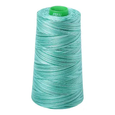 Mako Cotton Embroidery Thread 40wt 5140yds Variegated Crème de Menthe