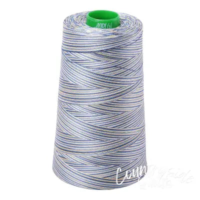 Mako Cotton Embroidery Thread 40wt 5140yds Variegated Lemon Blueberry