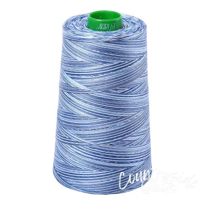 Mako Cotton Embroidery Thread 40wt 5140yds Variegated Storm at Sea