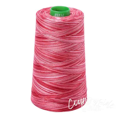 Mako Cotton Embroidery Thread 40wt 5140yds Variegated Strawberry Parfait