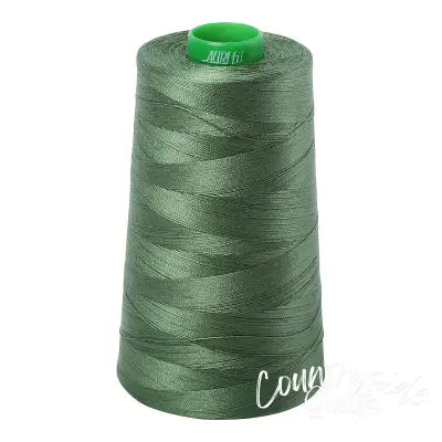 Mako Cotton Embroidery Thread 40wt 5140yds Very Dark Grass Green