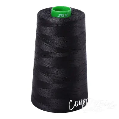 Mako Cotton Embroidery Thread 40wt 5140yds Very Dark Grey