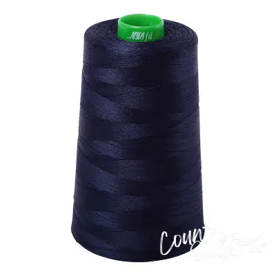 Mako Cotton Embroidery Thread 40wt 5140yds Very Dark Navy