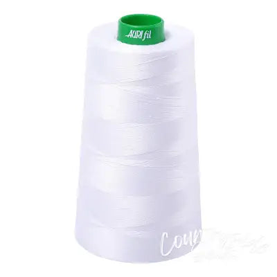 Mako Cotton Embroidery Thread 40wt 5140yds White