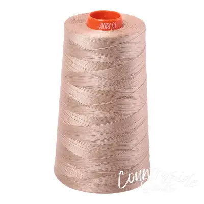 Mako Cotton Embroidery Thread 50wt 6452yds Beige