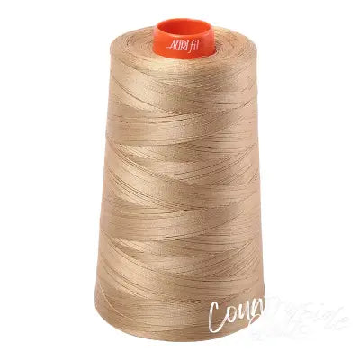 Mako Cotton Embroidery Thread 50wt 6452yds Blond Beige