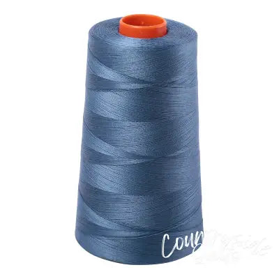 Mako Cotton Embroidery Thread 50wt 6452yds Blue Grey