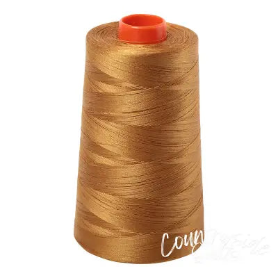 Mako Cotton Embroidery Thread 50wt 6452yds Brass