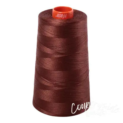Mako Cotton Embroidery Thread 50wt 6452yds Chocolate